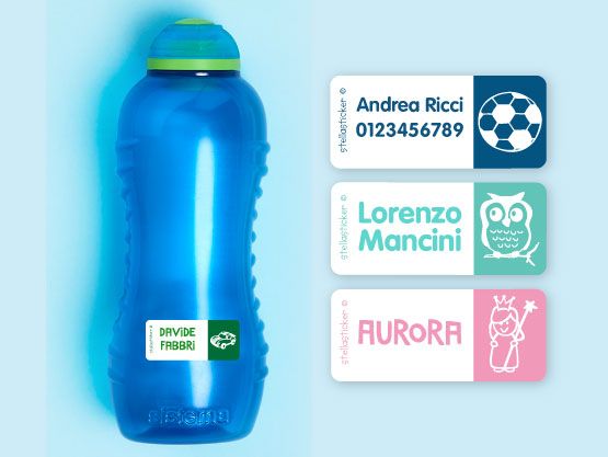 Etichette adesive per oggetti: 48 etichette personalizzate per adulti e  bambini.