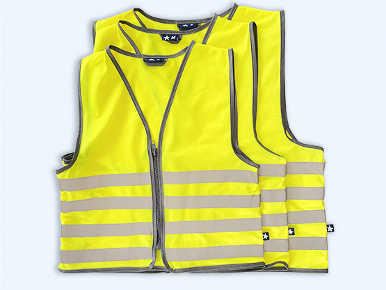 Hama Gilet Di Sicurezza Rifrangente Per Bambini - Giallo Fluo, Alta Visibilità