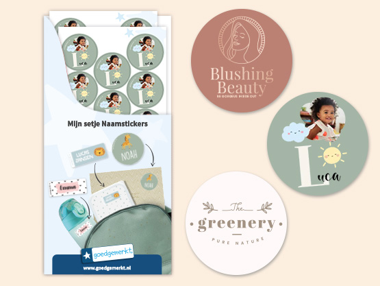Ronde stickers maken & laten drukken - Goedgemerkt