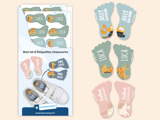 Étiquettes Autocollantes Personnalisables – Taille XS (2x0,4 Cm), Résistantes Lave-vaisselle