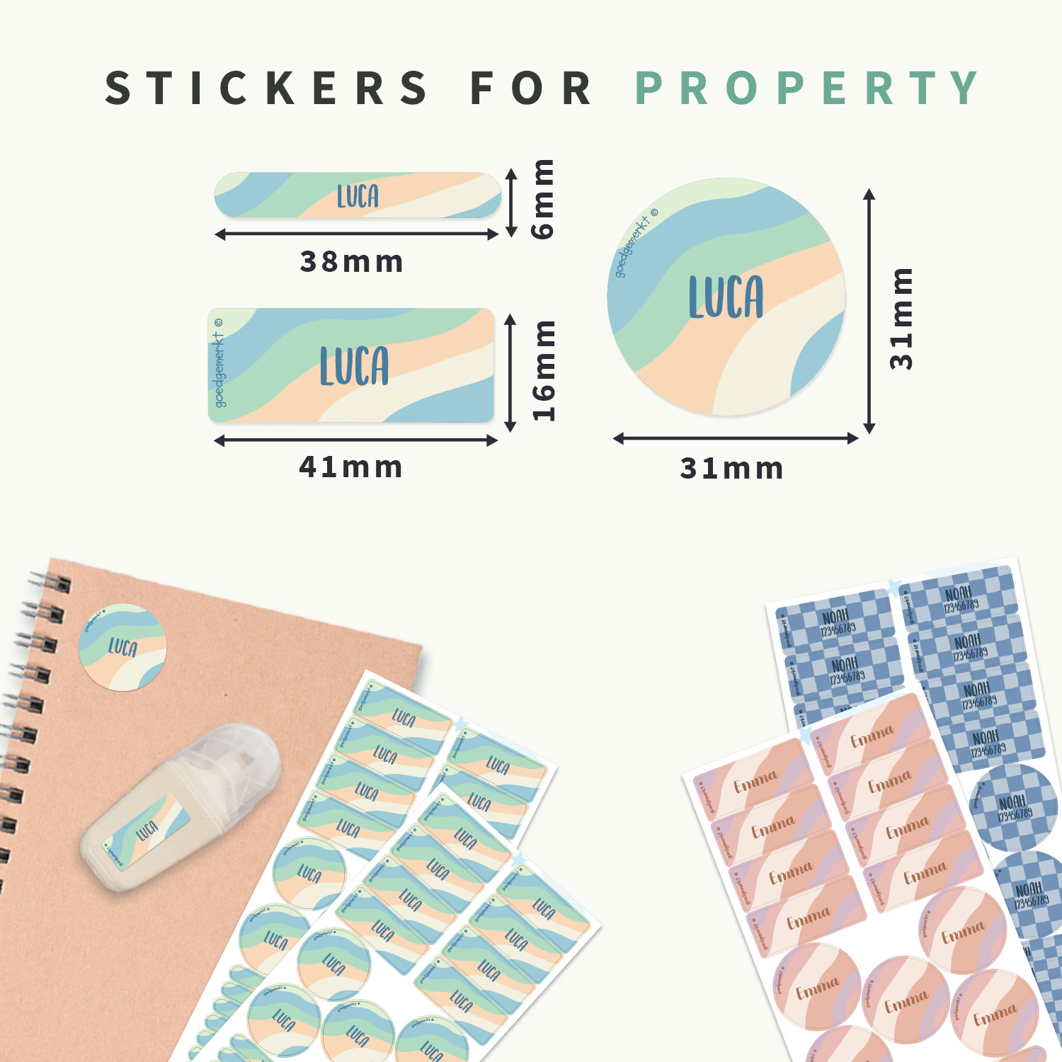 Name Sticker Advantage Set - Design | Easy2Name